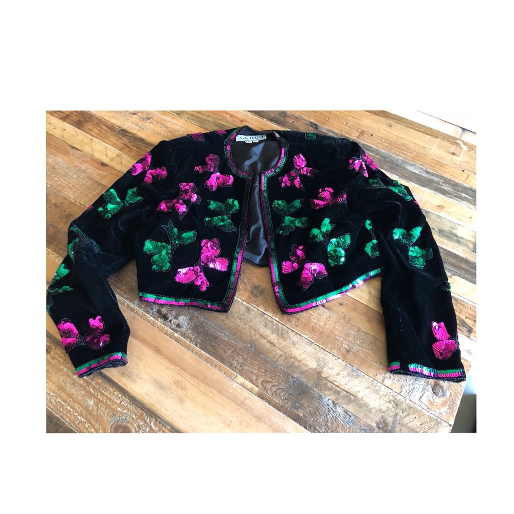 A.J Bari Vintage Sequence blazer